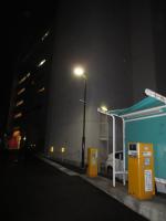 商店街駐車場の照明をＬＥＤ照明にします！（長野市）エコ電化本舗㈱大光電気商会