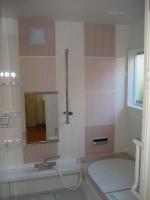 ★地震でゆがんでしまった風呂が新しく生まれ変わりました。