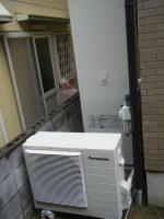 奈良県葛城市Ｈ様邸エコキュート設置工事。