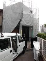 養生シートで“安全”を期します