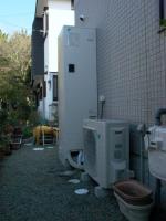 沼津市下香貫太陽熱温水器撤去でエコキュート設置