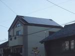 岐阜県安八郡　サンヨー太陽光発電HIT 設置