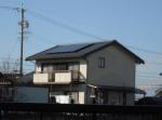 岐阜県羽島市　サンヨー太陽光発電HIT 設置
