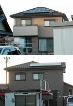 愛知県江南市　長州産業　太陽光発電HIT　設置