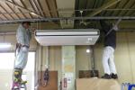 印刷工場へ省エネ型天吊エアコンを設置しました【エアコン工事】【長野県長野市】オール電化・エコ電化jp【大光電気商会】