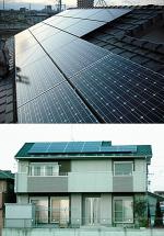 愛知県江南市　長州産業　太陽光発電HIT　設置