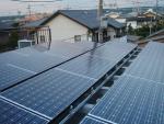 陸屋根にオリジナル架台で4.0KWシステム
