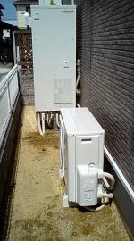 滋賀県栗東市　コロナエコキュート　オール電化設置