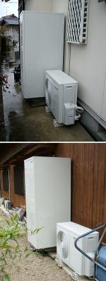 愛知県岡崎市　コロナエコキュート　オール電化設置