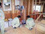 オール電化　気密測定