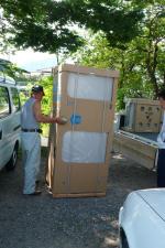 トラックから下ろしました【エコキュート工事】【長野県長野市】オール電化・エコ電化JP【大光電気商会】