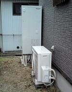 滋賀県高島市　コロナエコキュート　オール電化設置