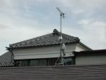 屋根馬を利用して地デジ対応のＵＨＦアンテナを取付【アンテナ工事】【長野県長野市】エコ電化ＪＰ【大光電気商会】