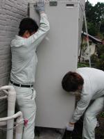 アンカーボルトに合わせて！【エコキュート工事】【長野県塩尻市】エコ電化ＪＰ【大光電気商会】