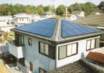 滋賀県　太陽光発電　寄棟設置