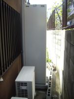 大阪府のオール電化工事M様邸のエコキュート