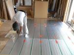 ヒートポンプ式床暖房工事