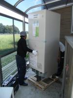 神奈川県相模原市S様邸　エコキュート（施工中写真）