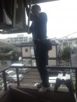 世田谷区北沢にて天吊りエアコンの工事