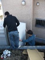 神奈川県横浜市O様邸　エコキュート（設置中）