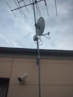 世田谷区大原にて台風で曲がったアンテナを交換