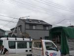 裾野市茶畑　京セラSAMURAIスレート屋根設置