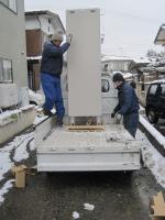 いいかい降ろすよ！【長野県長野市エコキュート工事】【長野県長野市オール電化工事】街の工事屋さん・エコ電化JP【大光電気商会】へご依頼下さい