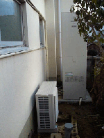 堺市南区でパナソニック　エコキュートの設置工事