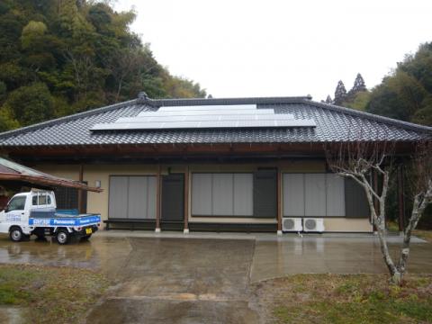 いすみ市須賀谷Dさま、パナソニック4.14kw設置完了です