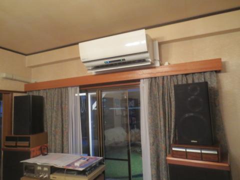 リビングへパナソニックのエネチャージエアコンを取付けます！（長野市）エコ電化本舗㈱大光電気商会