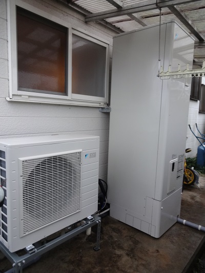 長野県茅野市で石油給湯器をエコキュートに交換しました。(長野県長野市電気工事) エコ電化本舗㈱大光電気商会