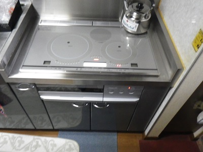 ガスレンジをIHクッキングヒーターに交換します。(長野県長野市電気工事)エコ電化本舗㈱大光電気商会