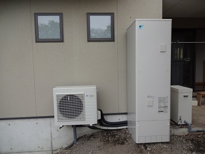 長野県長野市で灯油給湯器をエコキュートに交換します。 (長野県長野市電気設備工事)エコ電化本舗 ㈱大光電気商会