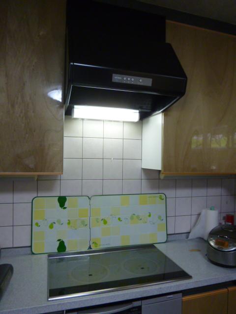 レンジフードファン交換工事　大阪　十三