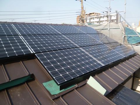 尼崎市Ｋ様宅太陽光3.375Ｋｗ
