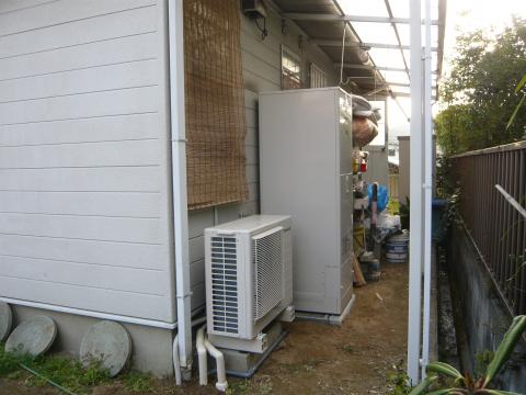 希望ヶ丘Ｈ様邸のオール電化工事の御紹介です。「エコキュート編」