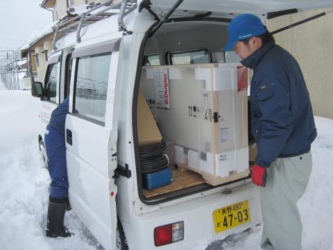 お待たせしました【長野県長野市蓄熱暖房器工事】【長野県長野市オール電化工事】街の工事屋さん・エコ電化ＪＰ【大光電気商会】