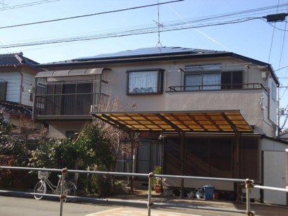 埼玉県 さいたま市見沼区中川　Kさま邸　太陽光発電システム設置工事