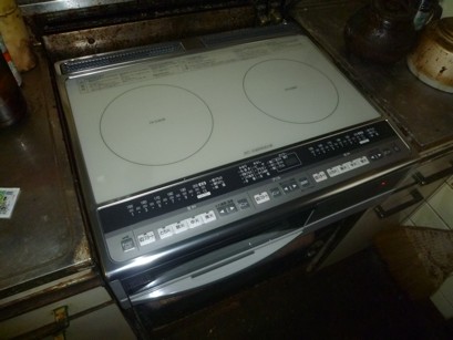 千葉県 流山市前ヶ崎　Yさま邸　IHクッキングヒーター設置・単3切り替え工事
