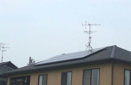 愛知県弥富市　長州太陽光発電システム　HIT設置