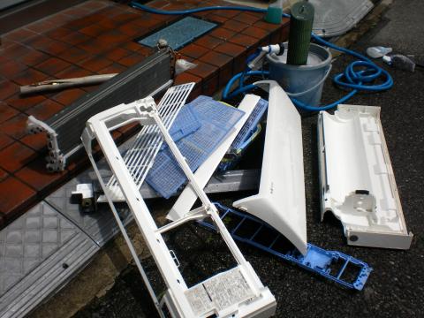 エアコン分解掃除　三菱篇　兵庫　尼崎