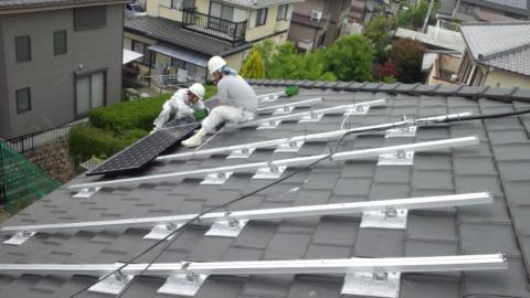 最近の太陽光発電工事
