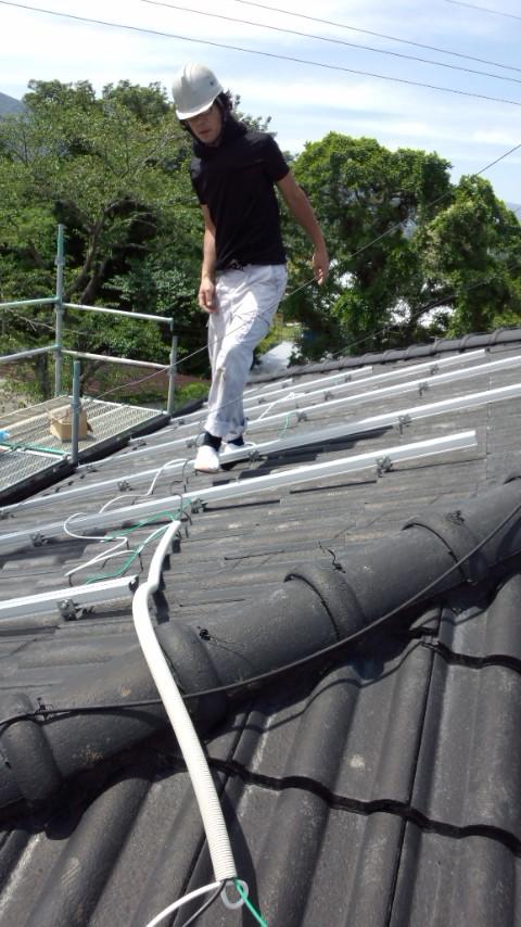 最近の太陽光発電工事