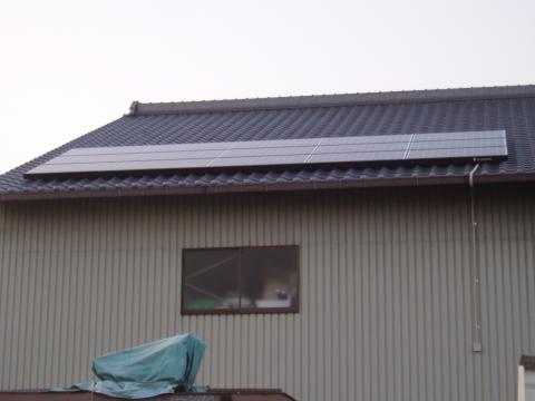 奈良県葛城市Ｙ様邸太陽光発電ｼｽﾃﾑ工事。