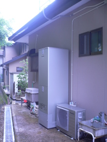 三島市エコキュート設置工事