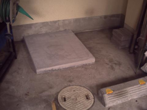 大阪市のＫ様邸エコキュート基礎工事