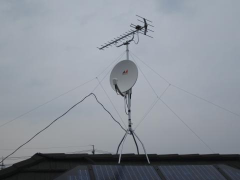 台風にも負けません【長野県長野市地デジ・ＢＳアンテナ工事】街の電気屋さん・エコ電化ＪＰ【大光電気商会】