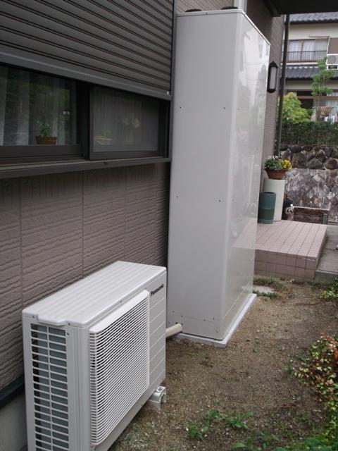 奈良県K様邸ｴｺｷｭｰﾄ設置工事