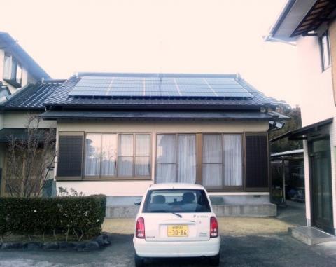 島田市金谷地区　W様太陽光設置致しました」