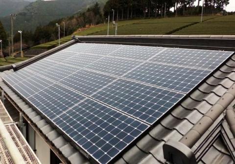 川根本町下長尾地区M様太陽光設置しました